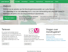 Tablet Screenshot of mondhygieniste.com